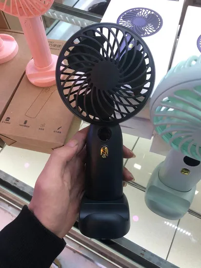 Picture of High Quality Summer Best Selling Handheld Rechargeable USB Portable LED Display Mini Fan P002
