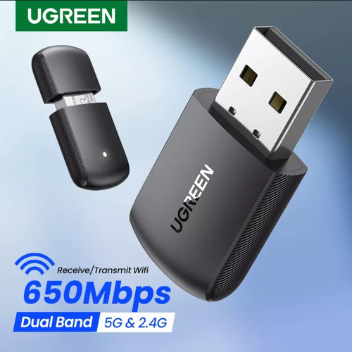 Picture of UGREEN Wifi Adapter 650Mbps 5Ghz and 2.4GHz Dual Band USB WiFi Adapter