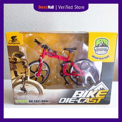 Picture of Simulation Toy Bicycle Model Children's Mini Metal Car Single-Pole Finger Bicycle Red Color - Imran Fashion Hut