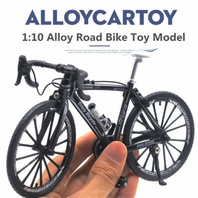 Picture of Simulation Toy Bicycle Model Children's Mini Metal Car Single-Pole Finger Bicycle Ferry Black Color - Imran Fashion Hut