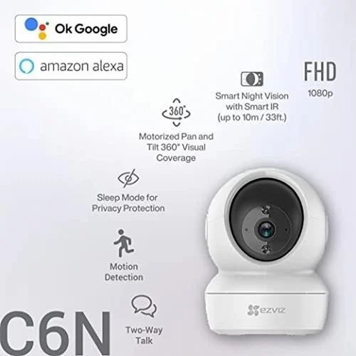 Picture of Hikvision EZVIZ C6N 1080p Indoor Pan Tilt Wifi Security Camera - 360° Coverage, Auto Motion Tracking, and Clear 30ft Night Vision Imran Fashion Hut