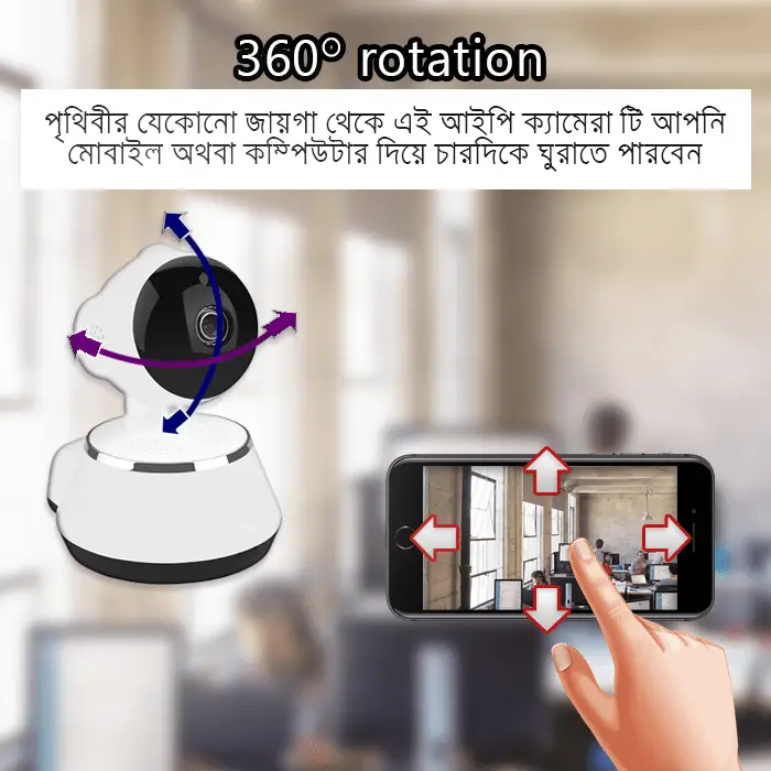 Picture of V380 IP Camera WiFi Mini 360 Degree Camera CCTV Night Vision 2025 - Imran Fashion Hut