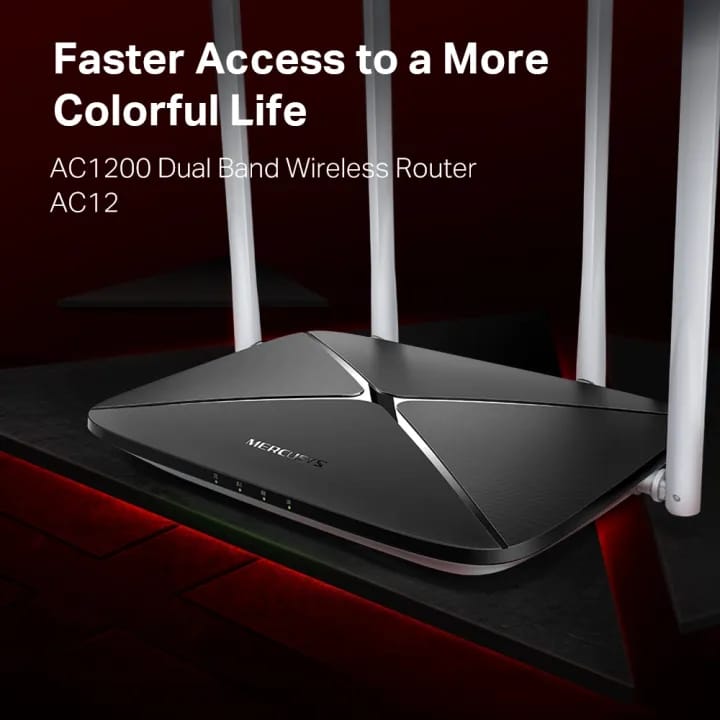 Picture of Mercusys AC12 AC1200 Dual Band Wireless Router with Multi-Mode - Imran Fashion Hut