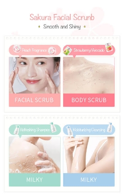 Picture of LAIKOU Body Scrubs Natural Pore Shrinking Skin Exfoliating Peach Scrub- 90g