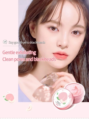 Picture of LAIKOU Body Scrubs Natural Pore Shrinking Skin Exfoliating Peach Scrub- 90g
