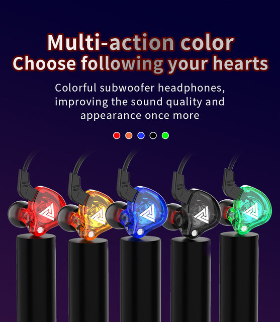 Picture of Qkz ak6 Gaming Earbuds with mic,Universal 3.5mm HiFi Sport Headphones in Ear Earphone for Running with Microphone Headset Music Earbuds Mic + Transparent White