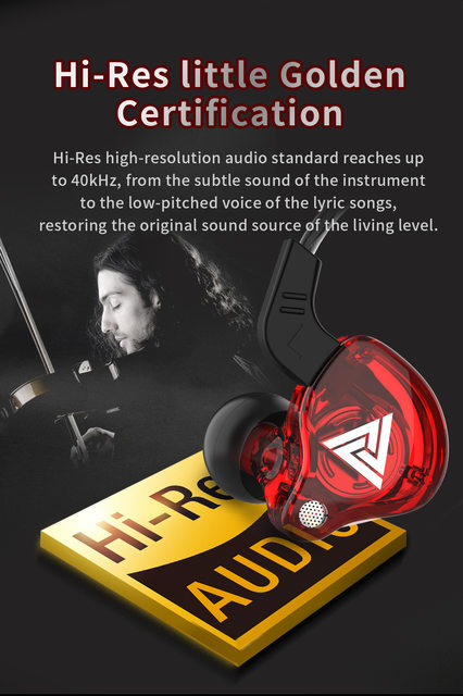 Picture of Qkz ak6 Gaming Earbuds with mic,Universal 3.5mm HiFi Sport Headphones in Ear Earphone for Running with Microphone Headset Music Earbuds Mic + Transparent White