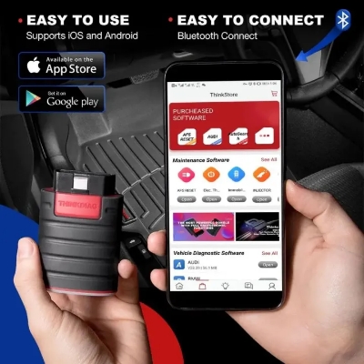 Picture of ThinkDiag Bluetooth OBD2 Scanner for all car diagnostics. Toyota Nissan Honda Tata Mazda Maruti Mahindra Isuzu Tesla MG Kia Mitsubishi car obdii diagnostic scanner - Imran Fashion Hut