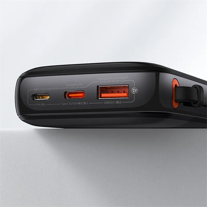 OS-Baseus Qpow Pro+ Digital Display Fast Charge Power Bank 20000mAh 22.5W Type-C Edition Cluster Black AR Trading Official Storeonline shop bangladeshothoba.com