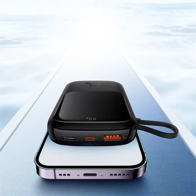 OS-Baseus Qpow Pro+ Digital Display Fast Charge Power Bank 20000mAh 22.5W Type-C Edition Cluster Black AR Trading Official Storeonline shop bangladeshothoba.com
