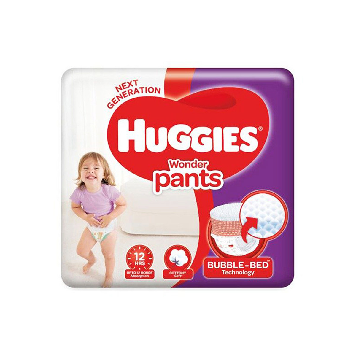 Picture of Huggies Wonder Pants Bubble Bed L-28 Piece 9-14 Kg