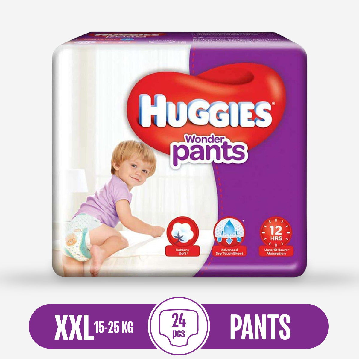 Picture of Huggies Disposable Baby Diaper Wonder Pants - XXL(15-25 Kg) - 24pcs