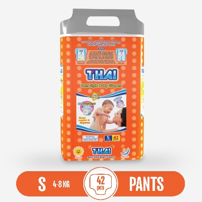 Picture of Thai Pant Style Baby Diaper Small (S) (4-8 kg) - 42 pcs