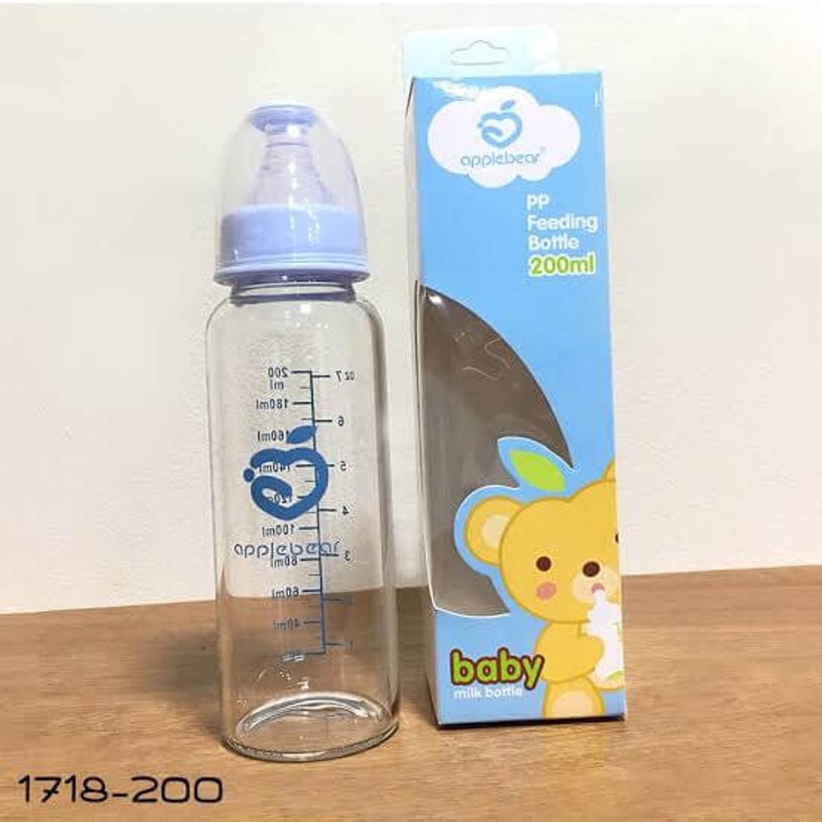 Picture of Apple Bear Glass Baby Feeder - 200ml