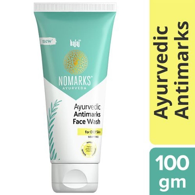 Picture of Bajaj Nomarks Ayurvedic Antimarks Face Wash For clear glowing and marks free skin 100 gm-India