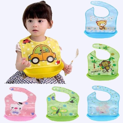 Picture of Multi Color Plastic BATI BIBS For Babies - 1 PCS