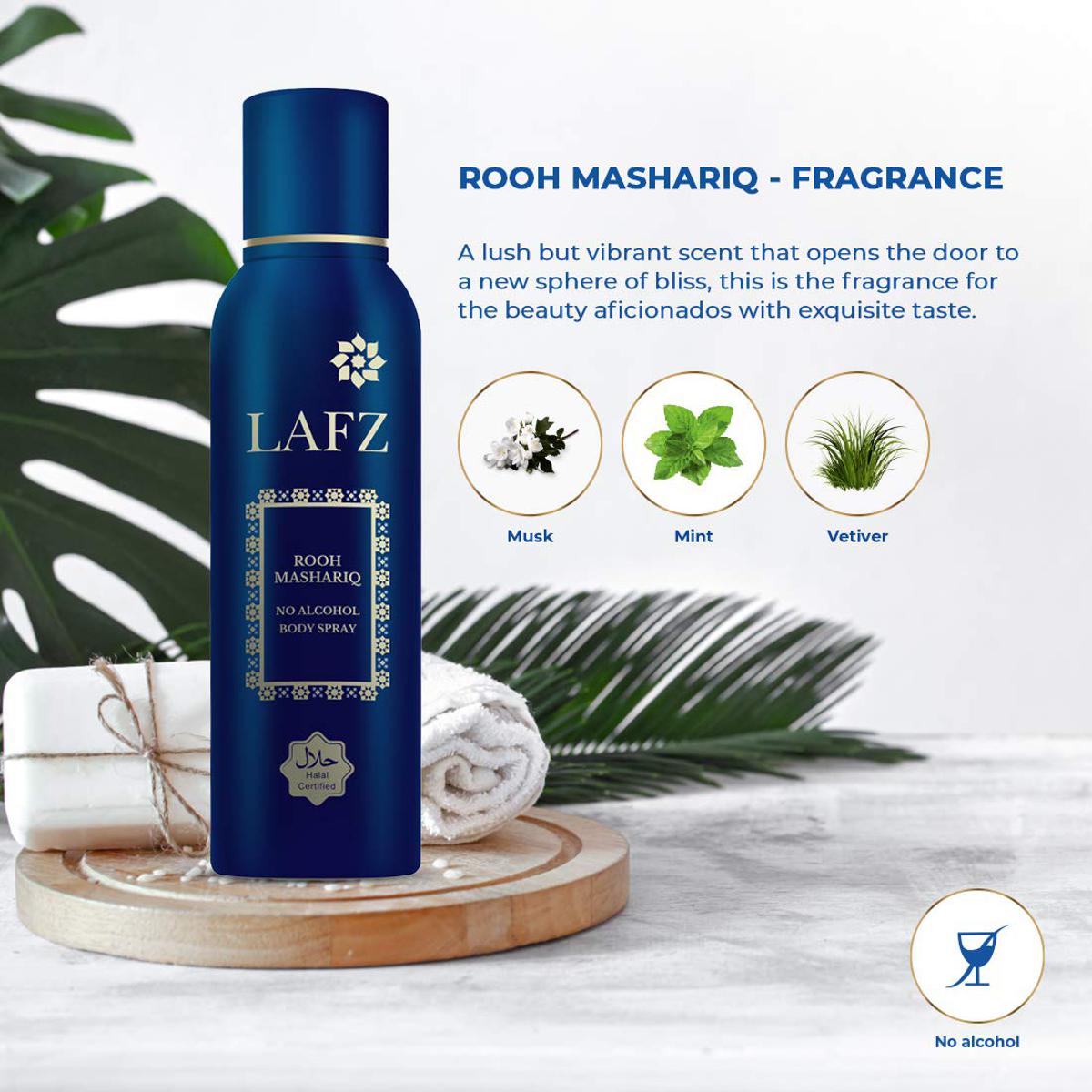Picture of Rooh Mashariq  Body Spray for Men-100 gm - Body Spray For Men