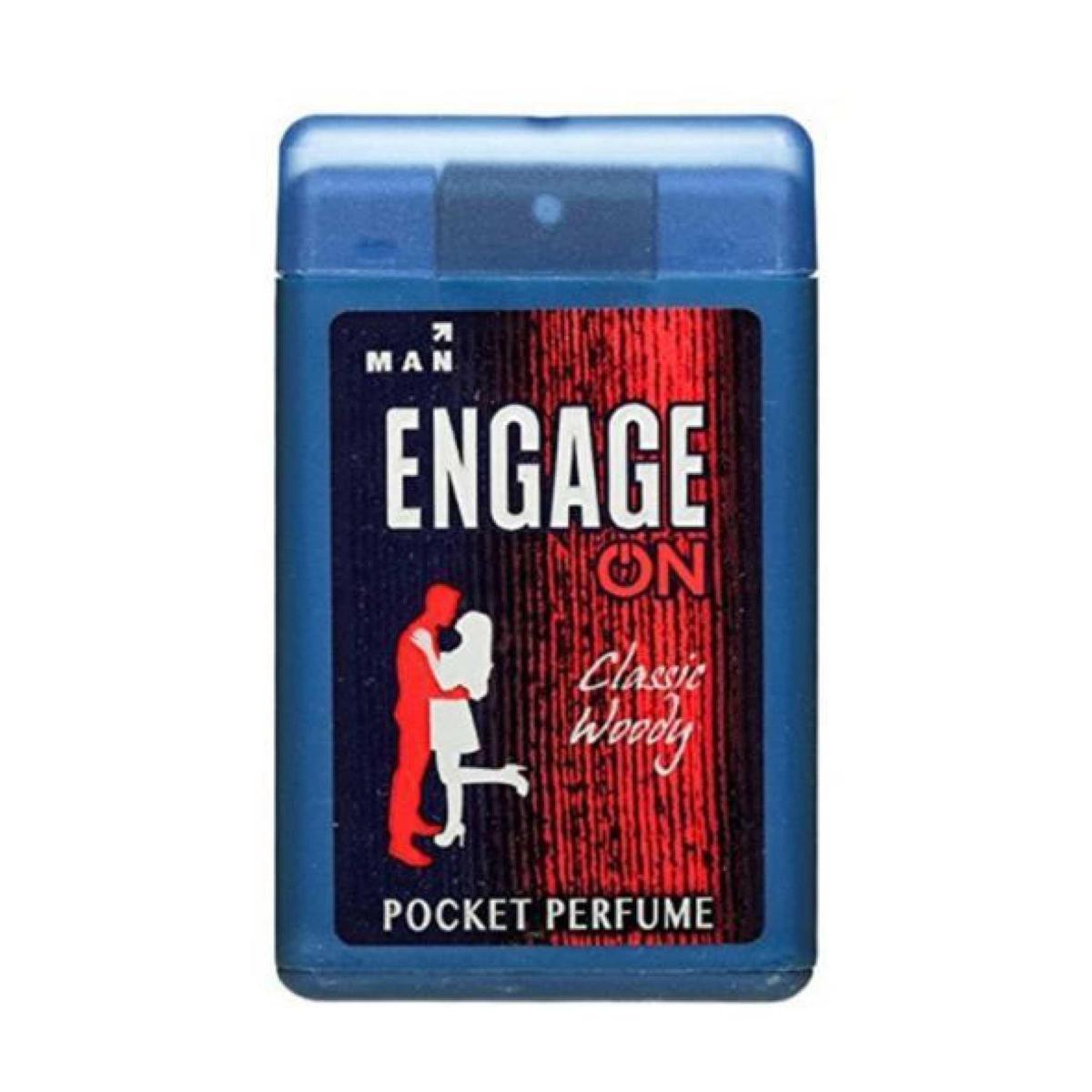 Picture of Engage Men's Classic Woody Pocket Perfume - 18ml - Perfume For Men