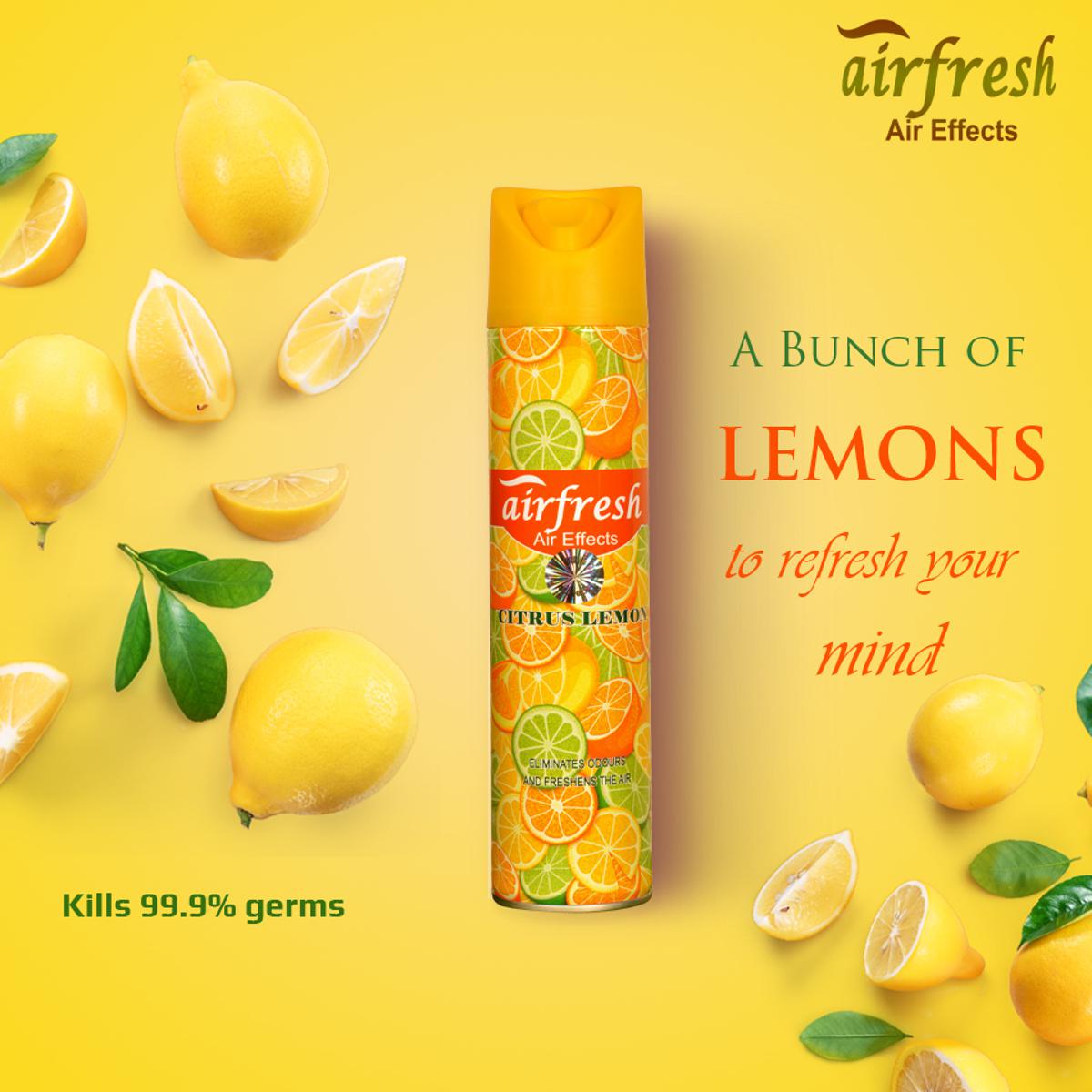 Picture of Airfresh Air Effects/ Air freshener (Citrus Lemon)-300ml