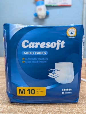 Picture of Care Soft Extra Absorb Adult Diaper Large (M) 10 Pants