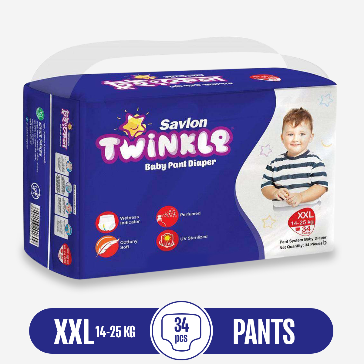 Picture of Twinkle Pant Baby Diaper XXL (14-25kg) - 34 pcs