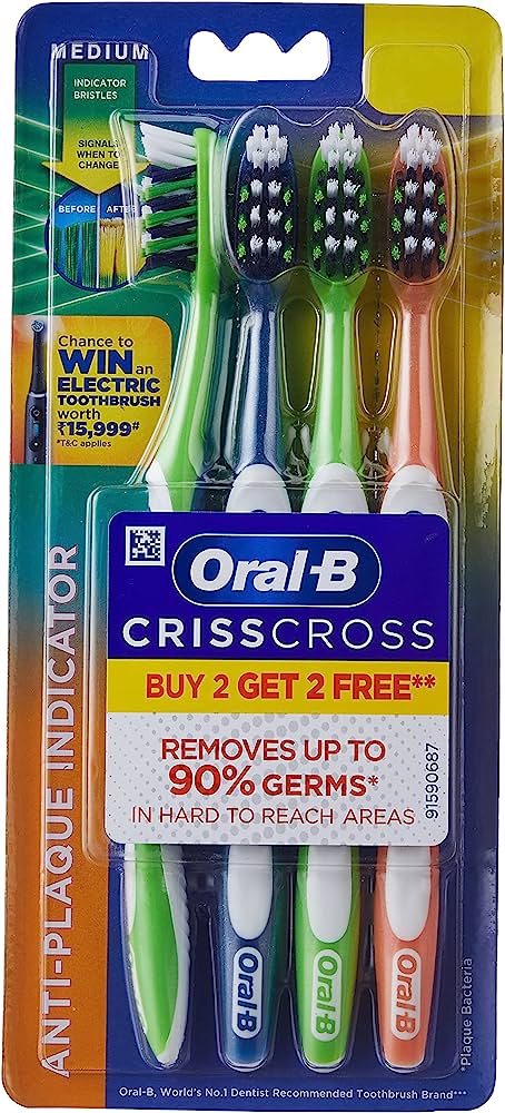 Picture of Oral CrissCross Indian Toothbrush Buy 2 Get 2 Free