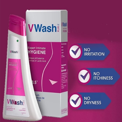 Picture of V-Wash Plus Intimate Hygiene Wash 100 ml (India)