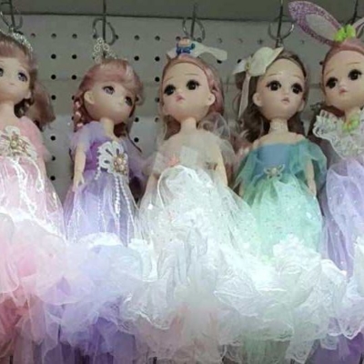 Picture of Disney Baby Doll Keychain Keyring for Girls -Stylish Key Ring Gift for Girls (Pack of 1 Doll, Assorted Color)