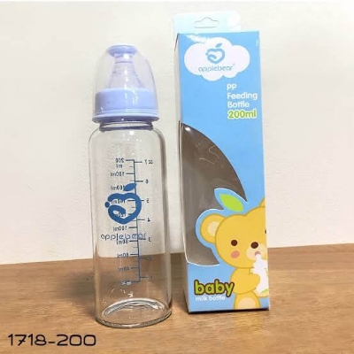 Picture of APPLE BEAR Baby Glass Feeder - 120ml (China)