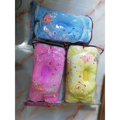 Picture of New Born Baby Pillow Set (3 Pieces)-Multicolor