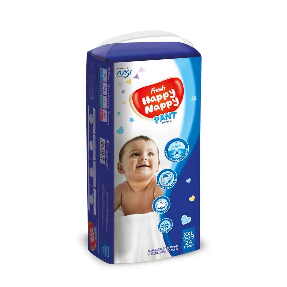 Picture of Fresh Happy Nappy Pant Diaper 12-25 Kg (XXL Size) 24 Pcs