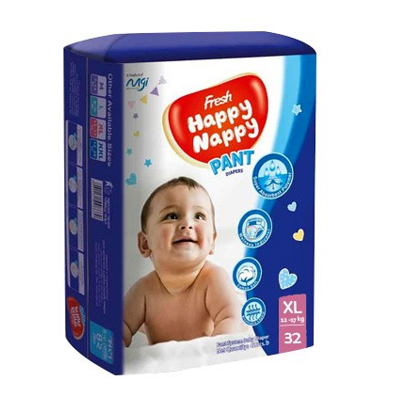 Picture of Fresh Happy Nappy Pant Diaper 12-17 KG (XL Size) 32