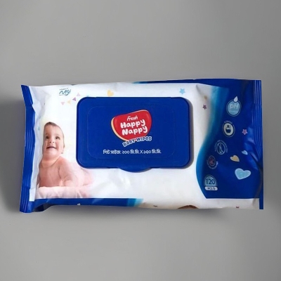 Picture of Happy Nappy Wet Wipes for Baby - 120 Pieces