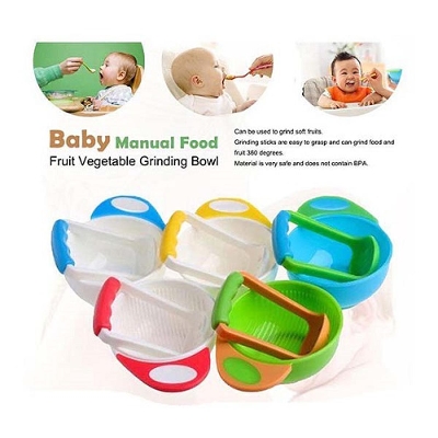 Picture of Baby Food Masher Grinding Bowl- 1 Ps (Color as per stock)