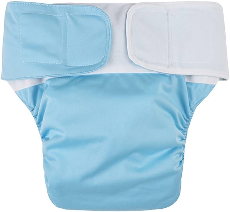 Picture of S Size (22-26 Inch Waists) Washable Diaper for the Elderly and Disabled with Adjustable Size - Waterproof Incontinence Pants Underwear