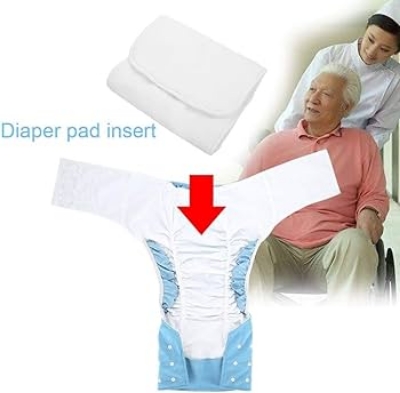 Picture of Belt System Washable Adult Diaper With 2 pics Pad for Special Child or Adult Parents Size XL : (34 - 40 Waists)