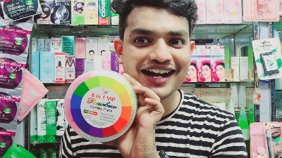 Picture of 6 in 1 Vip Rainbow Combo Face Pack - 500 gm