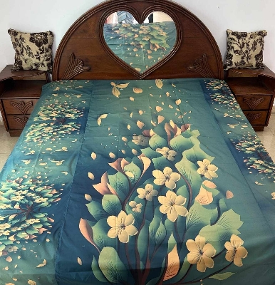 Picture of 3D Exclusive Water Proof Bed Sheet (6*7) fit. Full Bed Urine Protector for Baby and Old Man Soft Rexin Full Bed Cover.