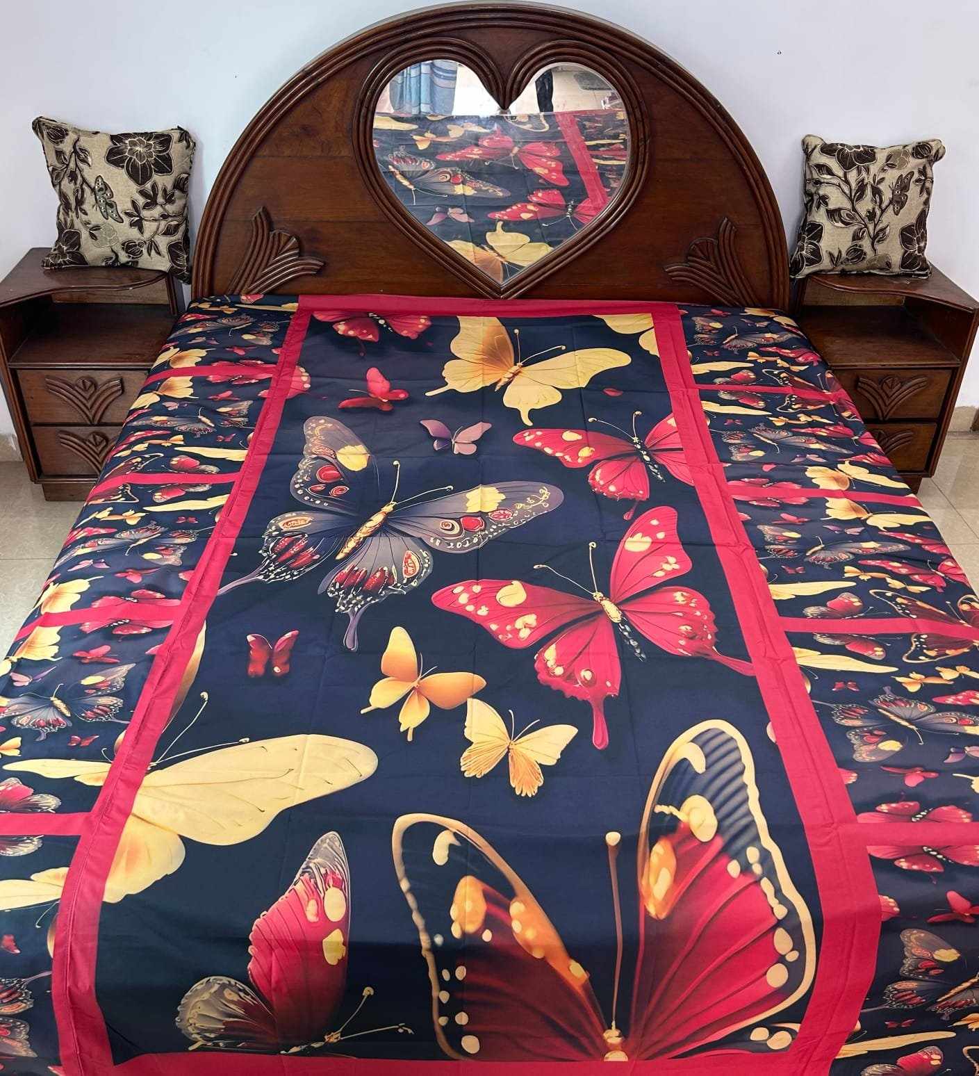 Picture of 3D Exclusive Water Proof Bed Sheet (5*7) fit. Full Bed Urine Protector for Baby and Old Man Soft Rexin Full Bed Cover.