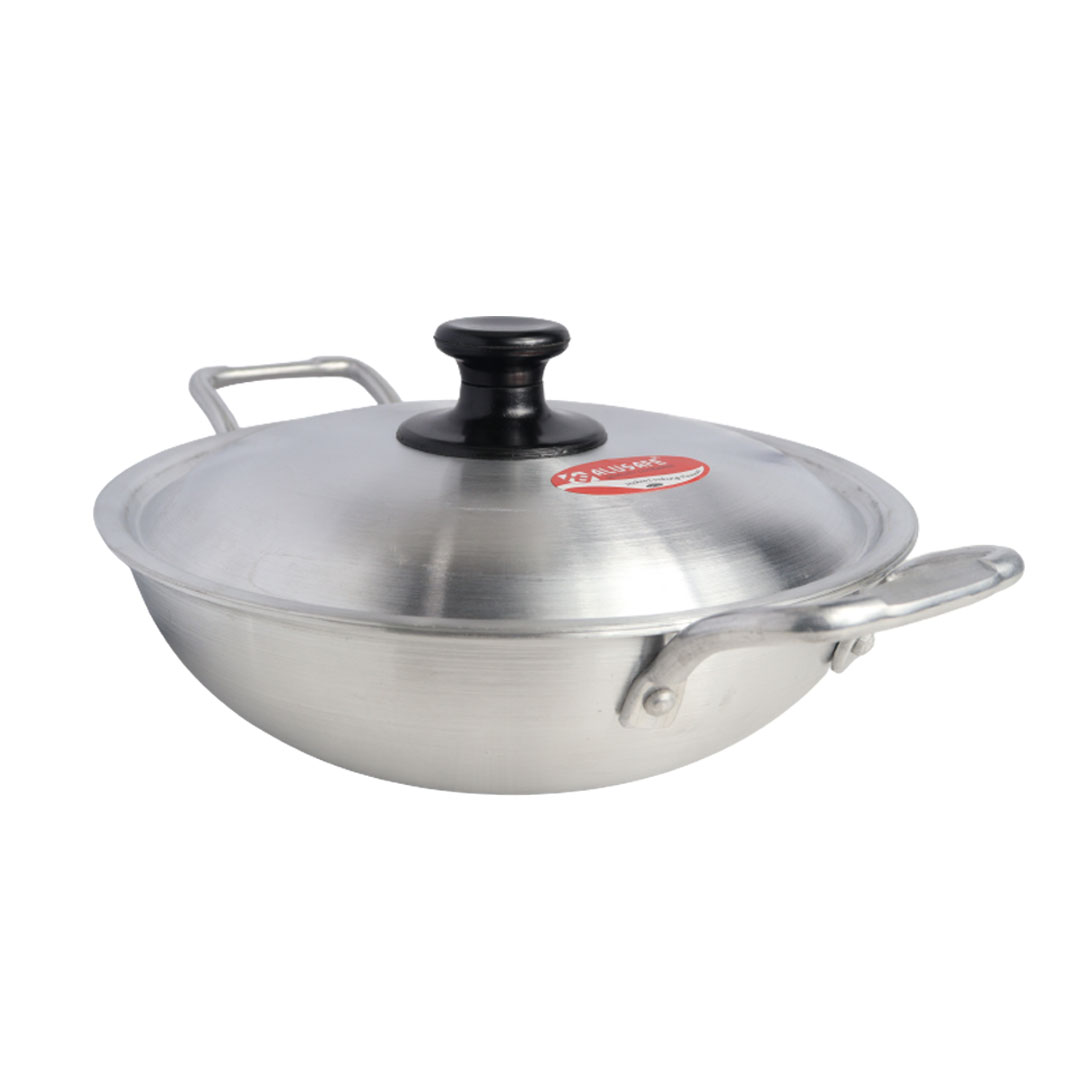Picture of Alusafe Aluminium Karhai with lid 29 cm (29*10 cm)