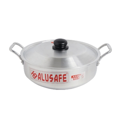 Picture of Alusafe Aluminium Wokpan with Lid 41 cm (41*17 cm)