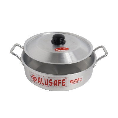 Picture of Alusafe Aluminum Wokpan with Lid (22*7 CM)