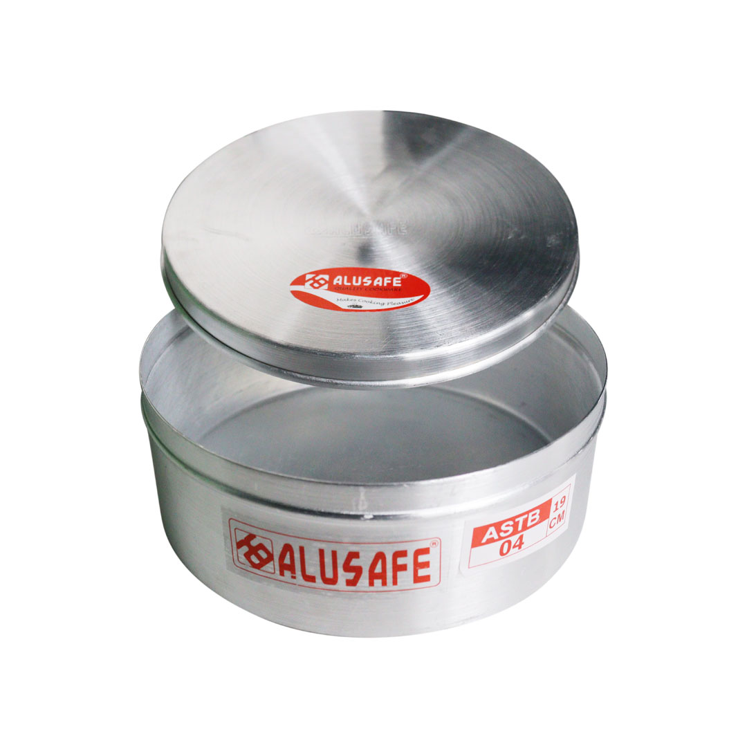 Picture of Alusafe Aluminum Pudding Box With Lid 19 Cm (19*7 Cm) - Store And Serve Delicious Puddings With Alusafe Aluminum Pudding Box