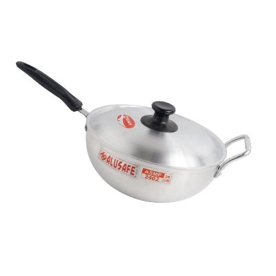 Picture of Alusafe Aluminum Long Handle Pan  25 Cm ( 25*07cm)