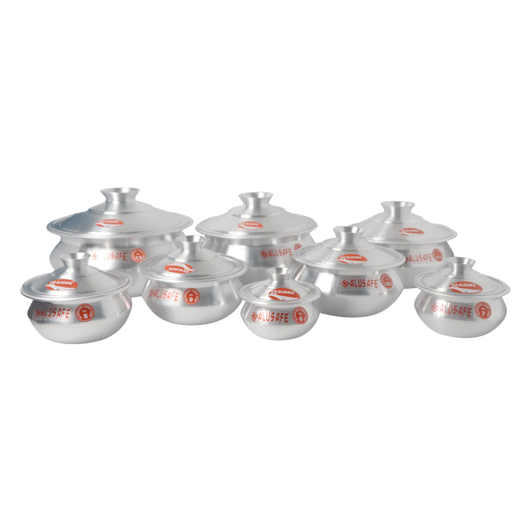 Picture of Aluminium Tarkari Hari With Aluminium Lid 9 inch ( 23x10 cm)
