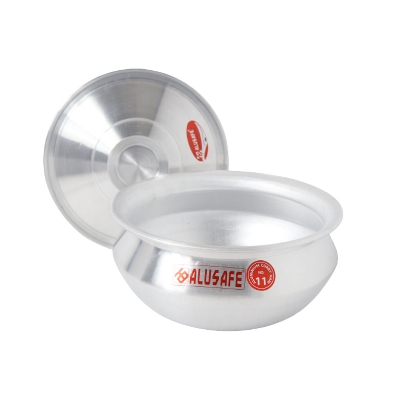 Picture of Aluminium Tarkari Hari With Aluminium Lid 9 inch ( 23x10 cm)