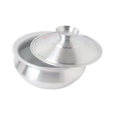 Picture of Aluminum Tarkari Hari with Lid  06 inch (15x08 cm)