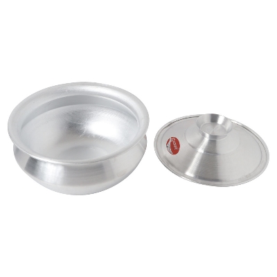 Picture of Aluminium Tarkari Hari With Aluminium Lid 08 inch  (20x10 cm)