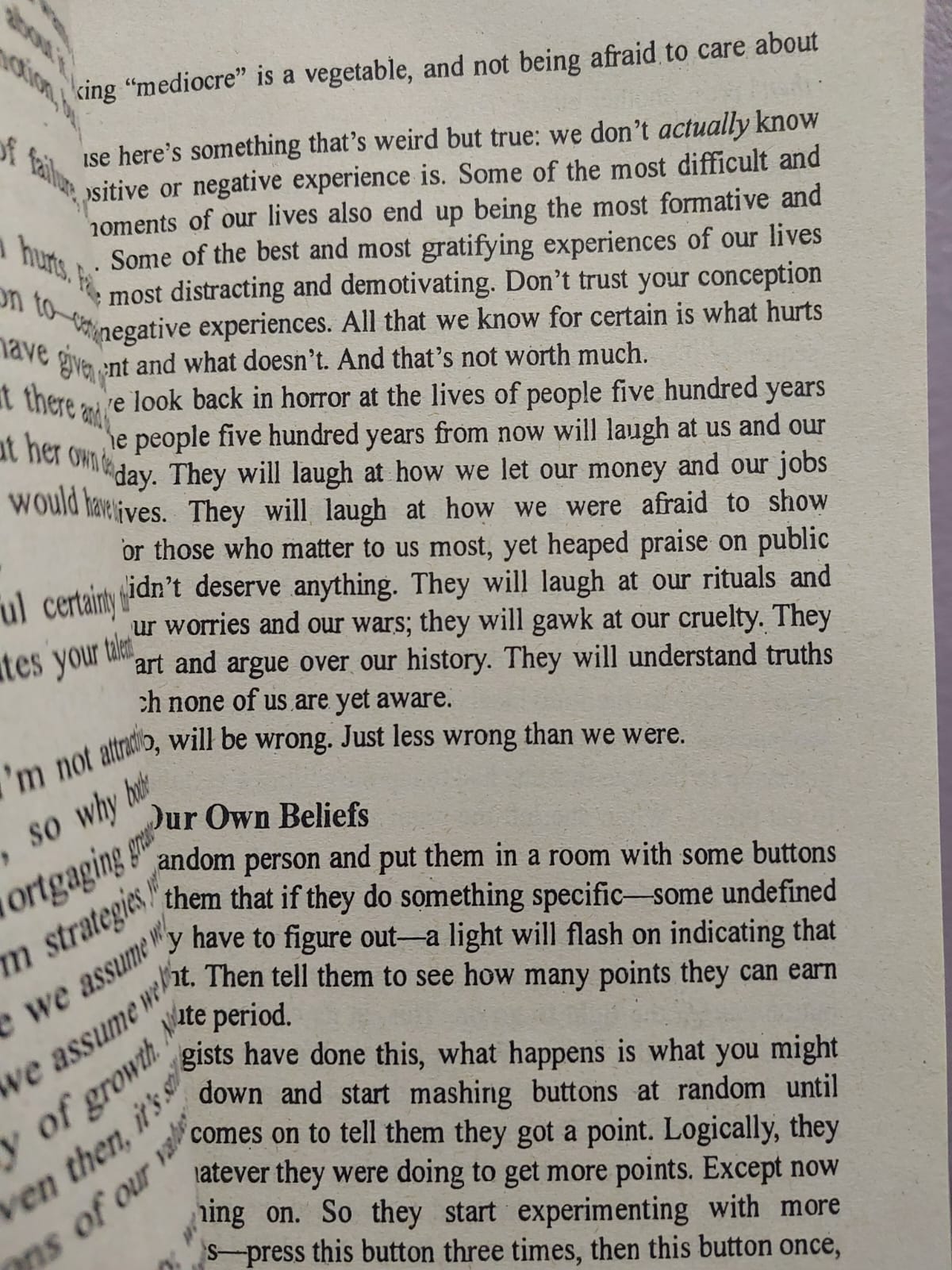 Picture of THE SUBTLE ART OF NOT GIVING A FCK by Mark Manson - Yellow - Paperback