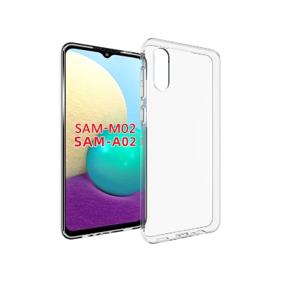 Picture of wholesale 10 pcs For Samsung Galaxy M02 A02 ultra Slim Transparent anti shock Crystal clear camera cutting cover